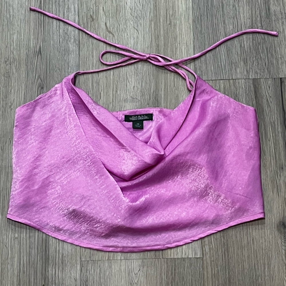Cowl Neck Crop Top